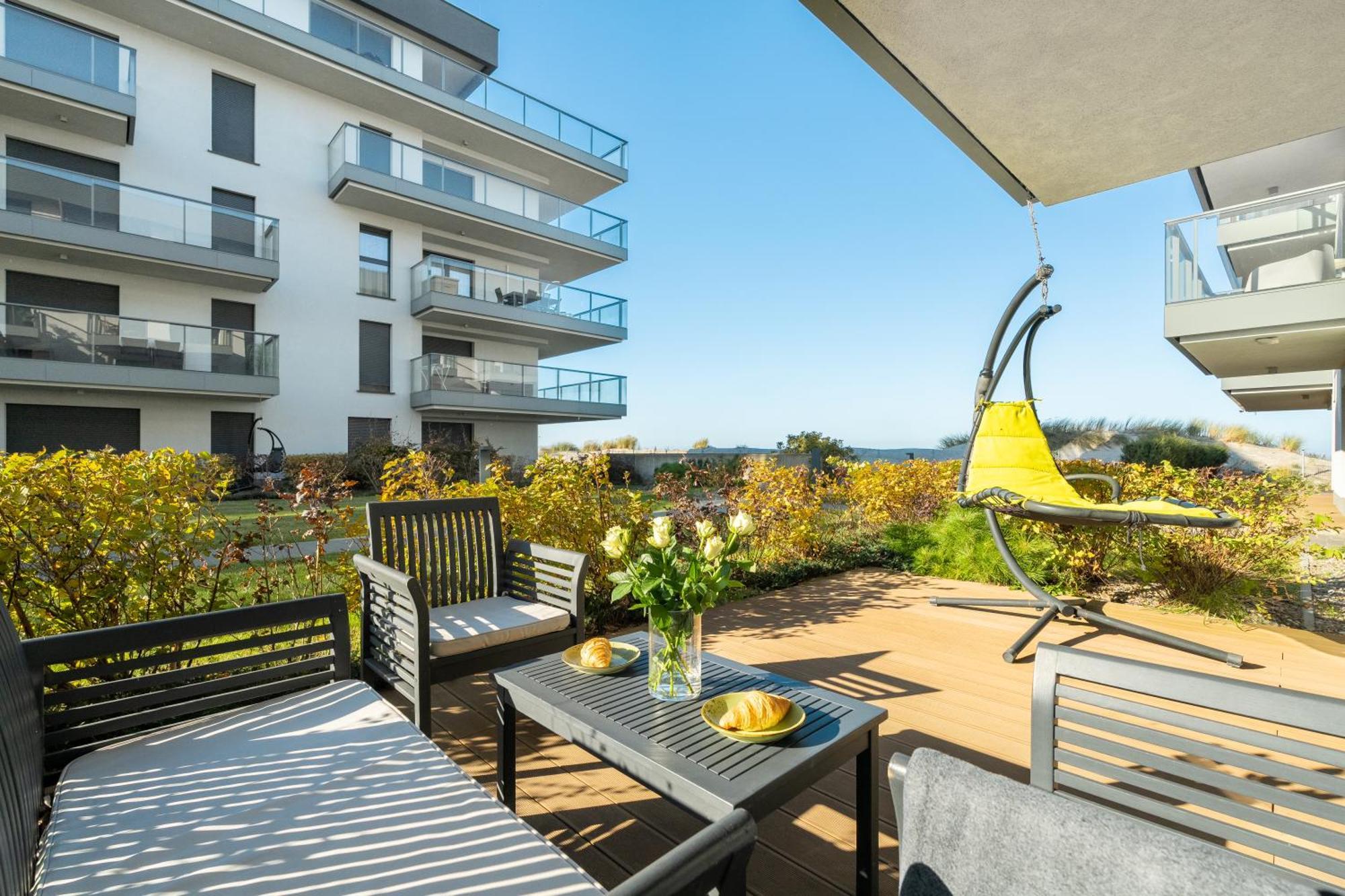 Ferienwohnung Opal Parter Z Widokiem Na Morze W Gardenia Dziwnów Exterior foto